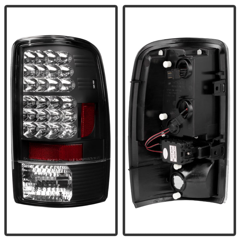 Spyder Chevy Suburban/Tahoe 1500/2500 00-06/GMC Yukon LED Tail Lights Black ALT-YD-CD00-LED-BK - Mammoth Racing -