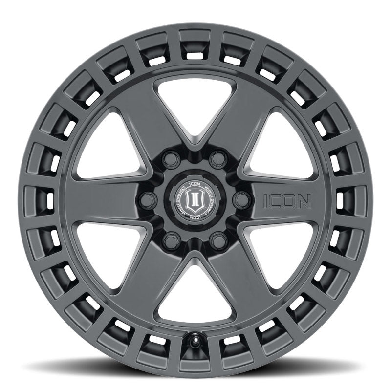 Icon Raider 17x8.5 6x120 0mm Offset 4.75in BS Satin Black Wheel - Mammoth Racing -