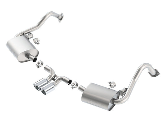 Borla 14-15 Porsche Cayman/Boxster (981) RWD 2Dr Dual Center Rear Exit Catback 4in Tip Exhaust Sys - My Store