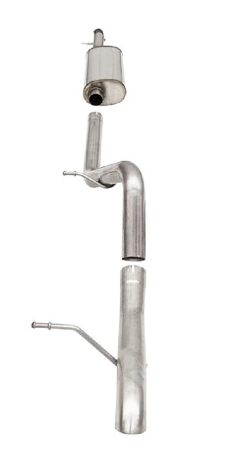 Corsa 12-18 Jeep Wrangler JKU 3.6L Sport 2.75in Cat-Back Exhaust w/ Turn Down Tip - Mammoth Racing -