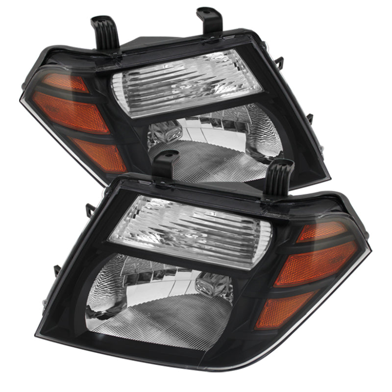 Xtune Nissan Pathfinder 08-11 Amber Crystal Headlights Black HD-JH-NP08-AM-BK - Mammoth Racing -