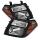 Xtune Nissan Pathfinder 08-11 Amber Crystal Headlights Black HD-JH-NP08-AM-BK - Mammoth Racing -