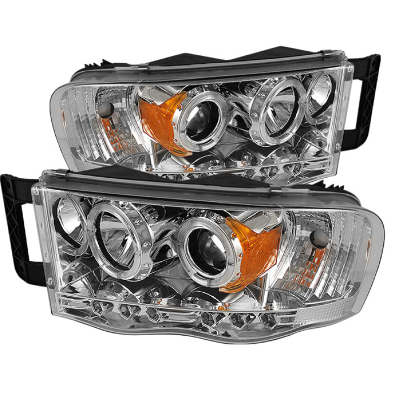 Spyder Dodge Ram 1500 02-05/Ram 2500 03-05 Projector Headlights LED Halo LED Chrm PRO-YD-DR02-HL-C - Mammoth Racing -