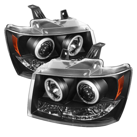 Spyder Chevy Suburban 1500/2500 07-14 Projector Headlights CCFL Halo LED Black PRO-YD-CSUB07-CCFL-BK - Mammoth Racing -