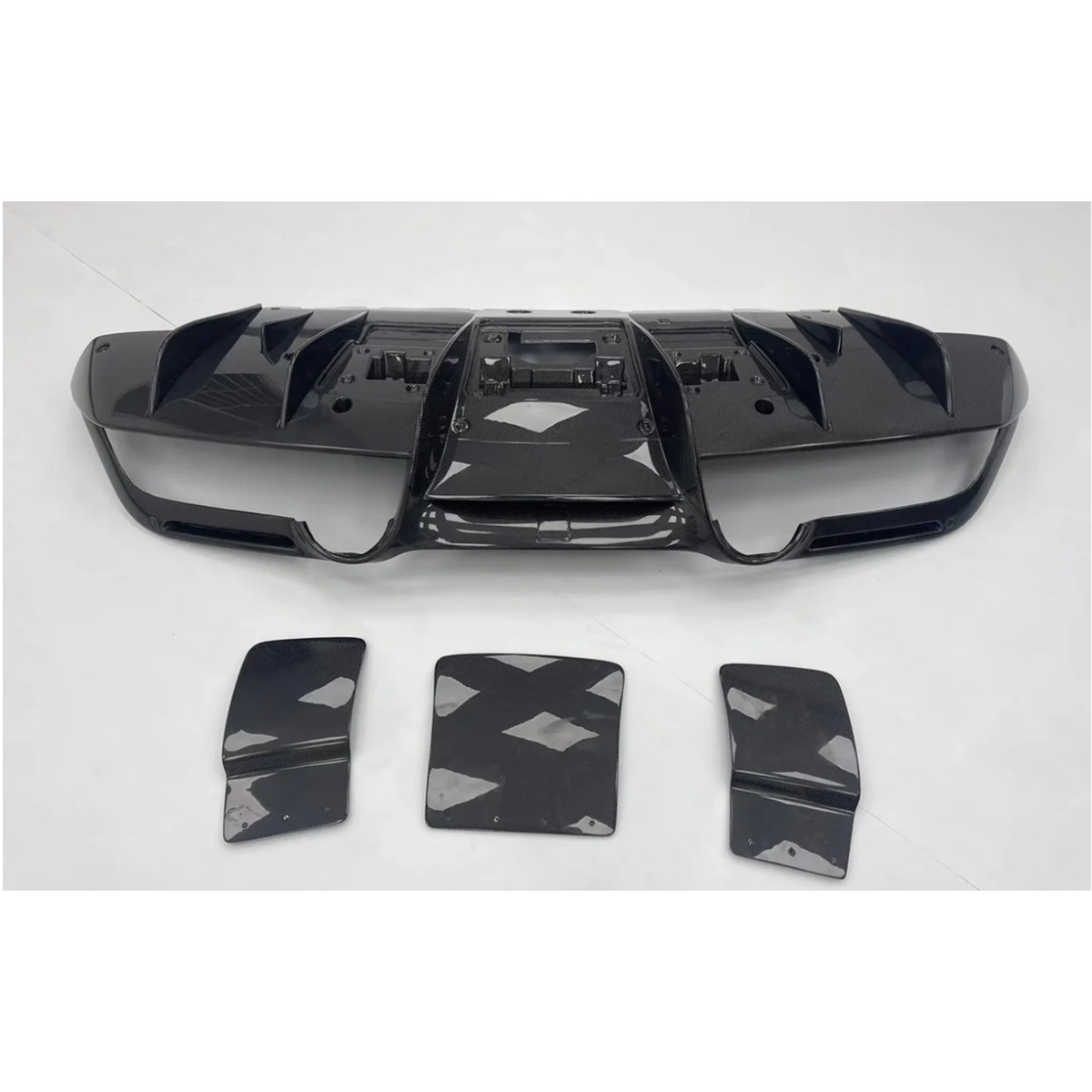 N Style Carbon Fiber Rear Diffuser for Ferrari F8 Tributo