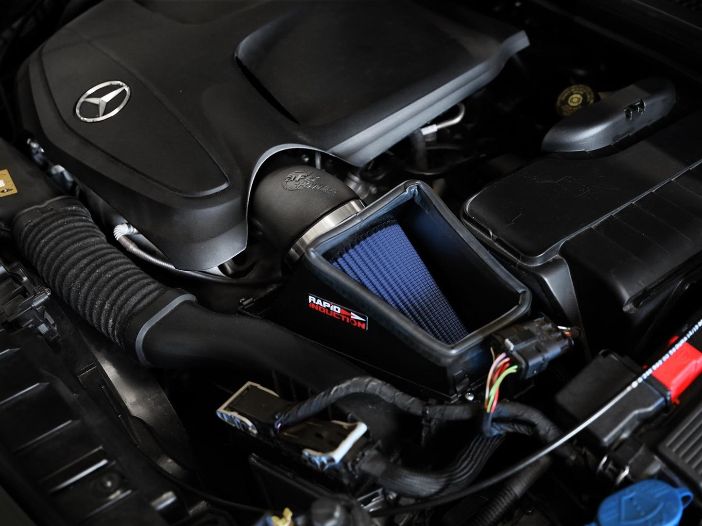 aFe Rapid Induction Pro 5R Cold Air Intake System 14-19 Mercedes-Benz CLA250 L4-2.0L (t) - Mammoth Racing -