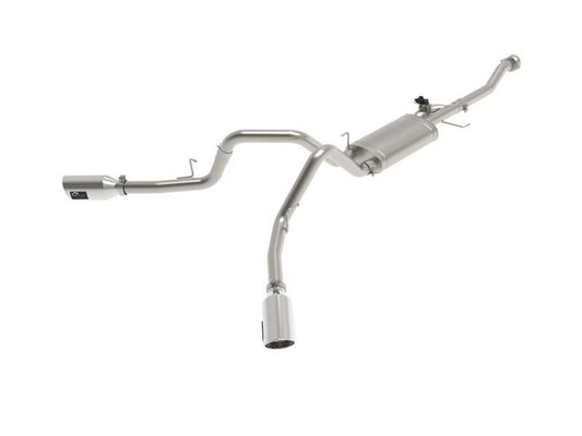 aFe Gemini XV 3in 304 SS Cat-Back Exhaust 2021 Ford F-150 V6 2.7L/3.5L (tt)/V8 5.0L w/ Polished Tips - Mammoth Racing -