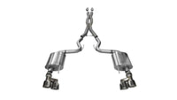 Corsa 15-16 Ford Mustang GT 5.0 3in Axle Back Exhaust Polish Quad Tips (Sport) - Mammoth Racing -