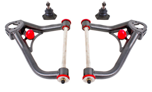BMR 67-69 1st Gen F-Body Pro-Touring Upper A-Arms w/ Tall Ball Joint (Delrin) - Black Hammertone - My Store