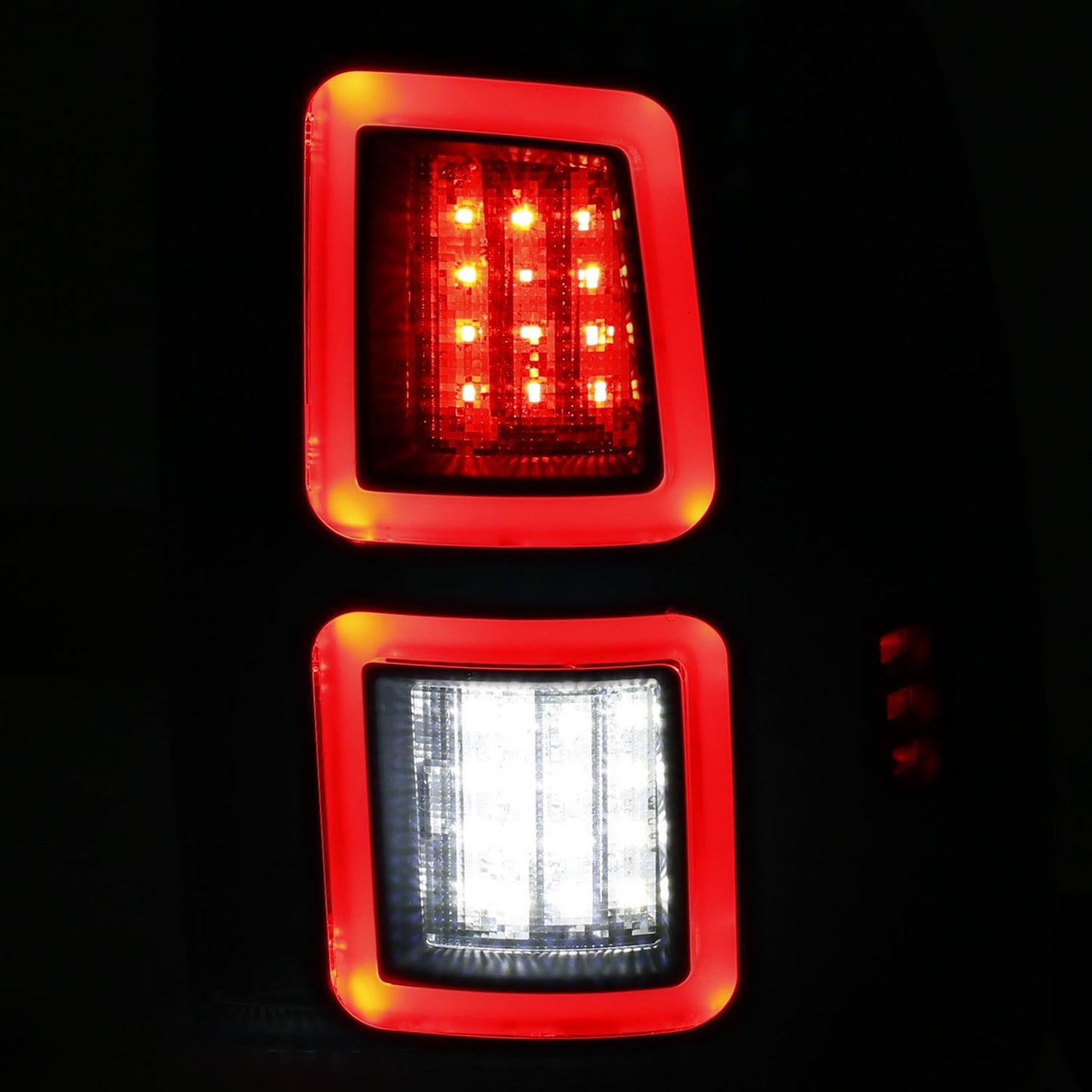 ANZO 21-23 Ford F-150 LED Taillights Seq. Signal w/BLIS Cover - Black Housing - Mammoth Racing -