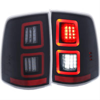 ANZO 21-23 Ford F-150 LED Taillights Seq. Signal w/BLIS Cover - Black Housing - Mammoth Racing -