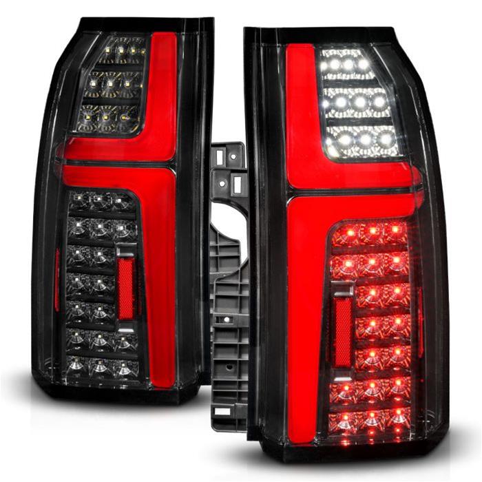 ANZO 15-20 Chevrolet Tahoe Sequential LED Tube Taillights Black - Mammoth Racing -