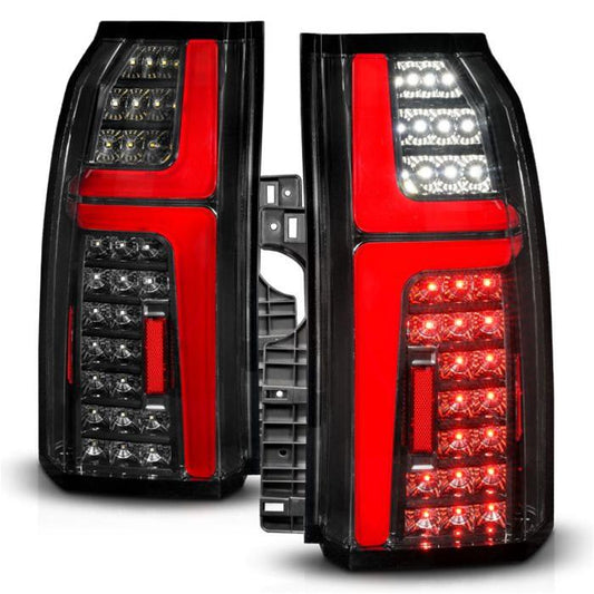ANZO 15-20 Chevrolet Tahoe Sequential LED Tube Taillights Black - Mammoth Racing -