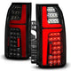 ANZO 15-20 Chevrolet Tahoe Sequential LED Tube Taillights Black - Mammoth Racing -