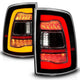 ANZO 09-18 Dodge Ram 1500 Sequential LED Taillights Black w/Switchback Amber Signal - Mammoth Racing -