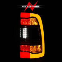 ANZO 09-18 Dodge Ram 1500 Sequential LED Taillights Smoke Black w/Switchback Amber Signal - Mammoth Racing -