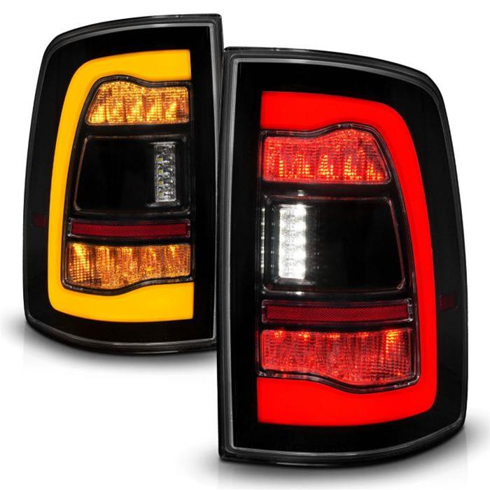 ANZO 21-23 Ford F-150 LED Taillights Seq. Signal w/BLIS Cover - Black (For Factory Halogen ONLY) - Mammoth Racing -