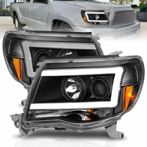 ANZO 05-09 Toyota Tacoma Projector Light Bar Style Headlights w/ C Light Bar - My Store