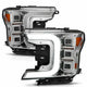 Anzo 18-20 Ford F-150 Full Led Projector Light Bar Style Headlights - Chrome Amber - Mammoth Racing -