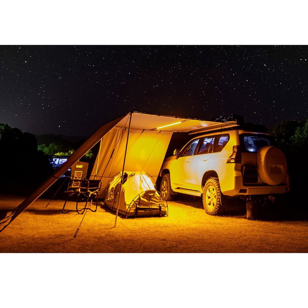ARB Aluminum Awning Kit w/ Light 8.2ft x 8.2ft Includes Light Installed - Mammoth Racing -