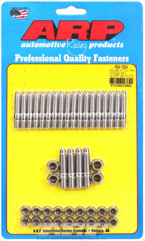 ARP Ford 302/351W Oil Pan Stud Kit w/ Side Rail - Mammoth Racing -
