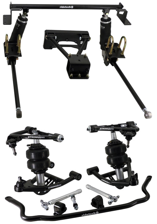 Ridetech 82-03 Chevy S10 S15 Sonoma w/ 8.5in Differential TQ Air Suspension System - Mammoth Racing -
