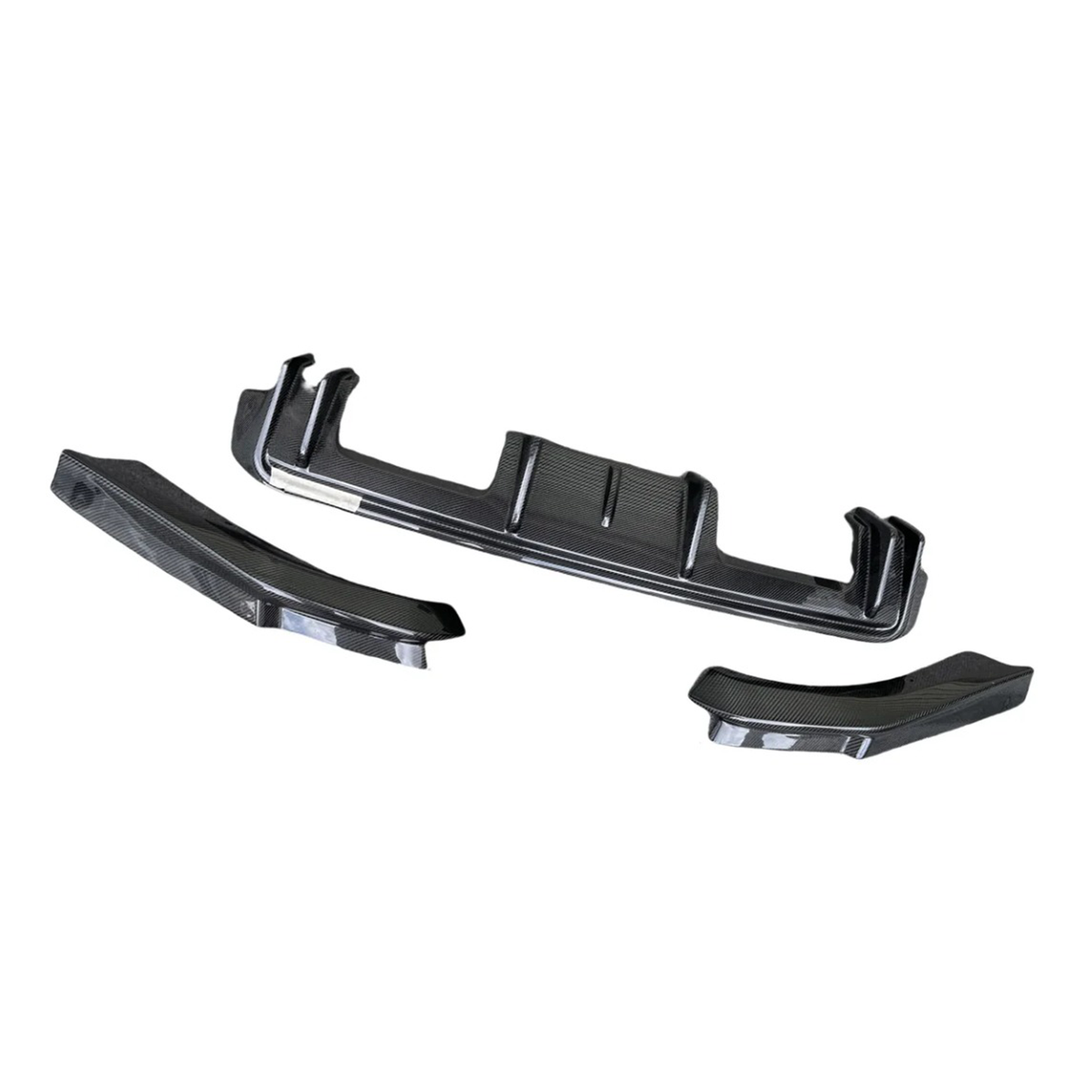 Carbon Fiber 3D Style Rear Diffuser Corner Extensions for BMW G80 M3 G82 M4