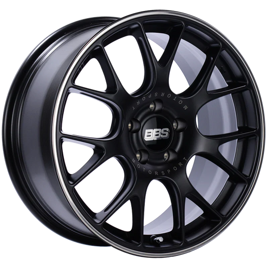 BBS CH-R 19x10 5x130 ET38 CB71.6 Satin Black - 82mm PFS/Clip Req. - Mammoth Racing -