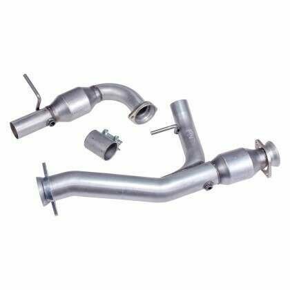 BBK 11-14 Ford F-150 Coyote 5.0 3in Short Exhaust Mid Y-Pipe w/ Catalytic Converters (For 1947) - My Store