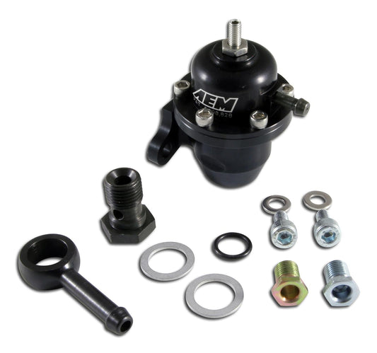 AEM 96-97 Acura CL / 94-97 Accord / 96-00 Civic Ex Black Adjustable Fuel Pressure Regulator - My Store