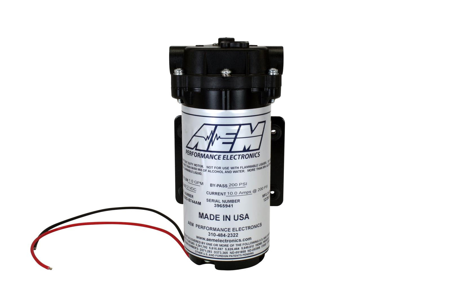 AEM Water/Methanol Injection 200psi Recirculation Pump - My Store