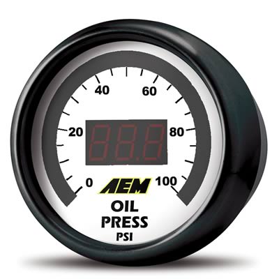 AEM 52mm Pressure (Oil or Fuel) Digital Gauge