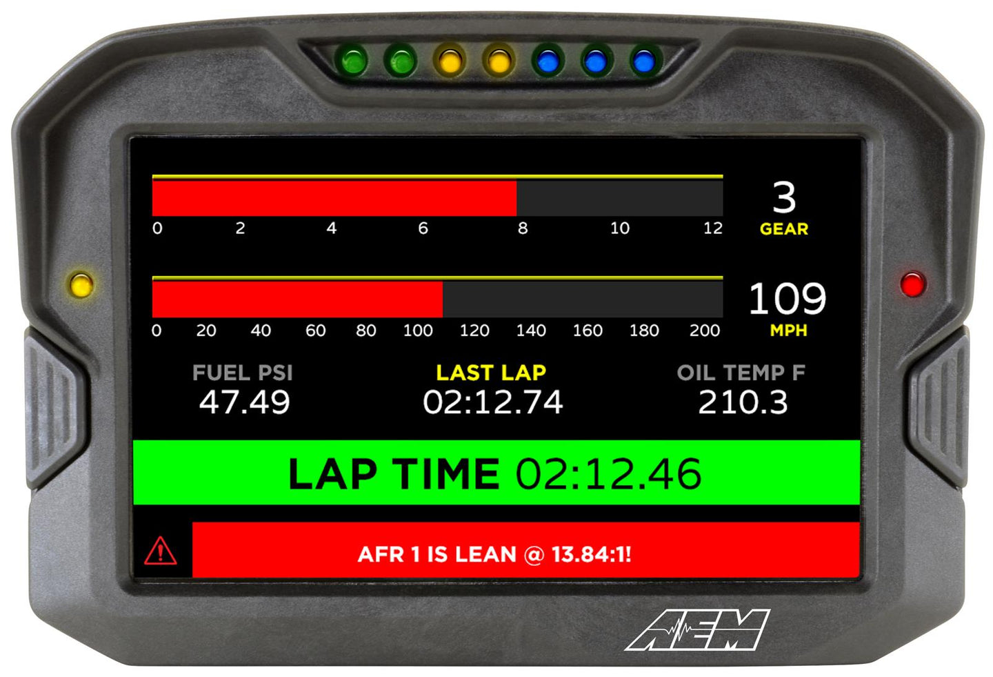AEM Cd-7 Non Logging Race Dash Carbon Fiber Digital Display (can Input Only) - My Store