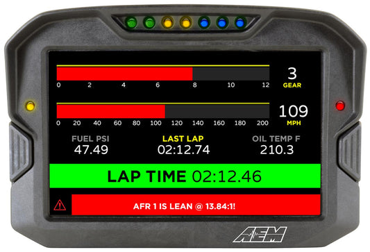 AEM Cd-7 Non Logging Race Dash Carbon Fiber Digital Display (can Input Only)