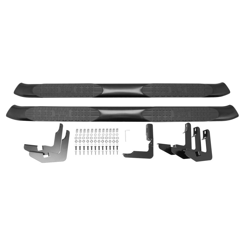 Westin 2015-2018 Ford F-150 SuperCab PRO TRAXX 5 Oval Nerf Step Bars - Black - Mammoth Racing -