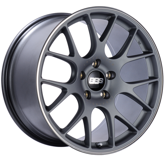 BBS CH-R 20x11.5 5x130 ET47 CB71.6 Satin Titanium Polished Rim Protector Wheel - Mammoth Racing -