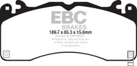 EBC 15+ Ford Mustang 5.0 Performance Pkg Yellowstuff Front Brake Pads - My Store