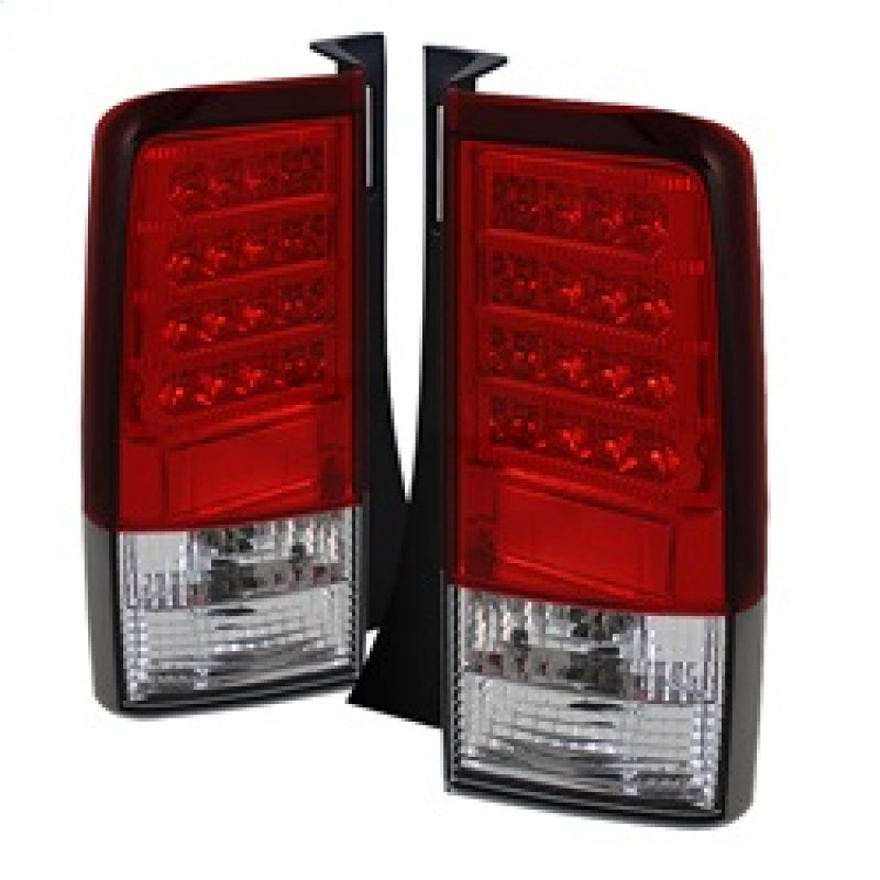 Spyder Scion XB 03-07 Version 2 LED Tail Lights Red Clear ALT-YD-TSXB03-LED-V2-RC - Mammoth Racing -