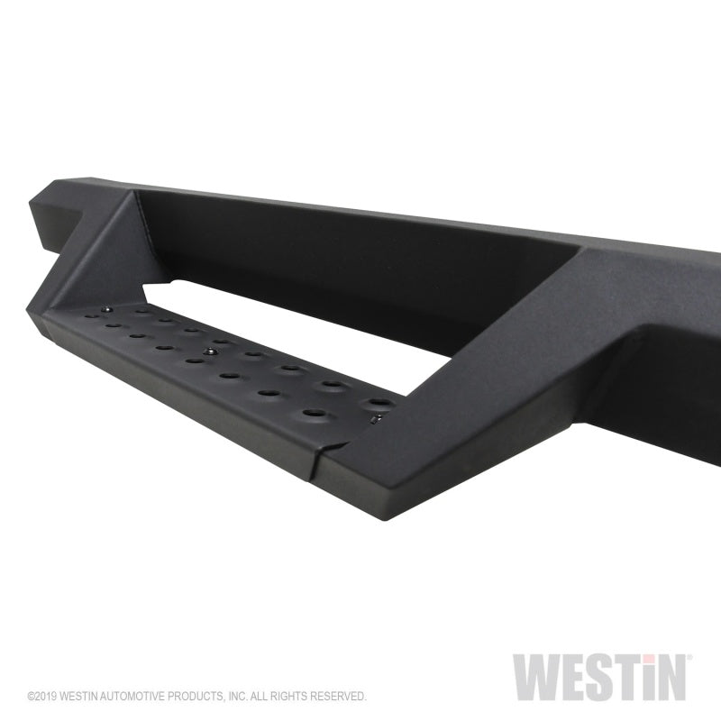 Westin/HDX 19-20 Ram 2500/3500 Crew Cab (8ft Bed) Drop Wheel to Wheel Nerf Step Bars - Txt Black - Mammoth Racing -