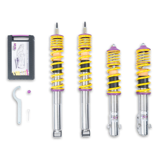KW Coilover Kit V1 VW Golf III / Jetta III (1HXO); all incl. Cabrio (-02); 2WD; all engines - Mammoth Racing -