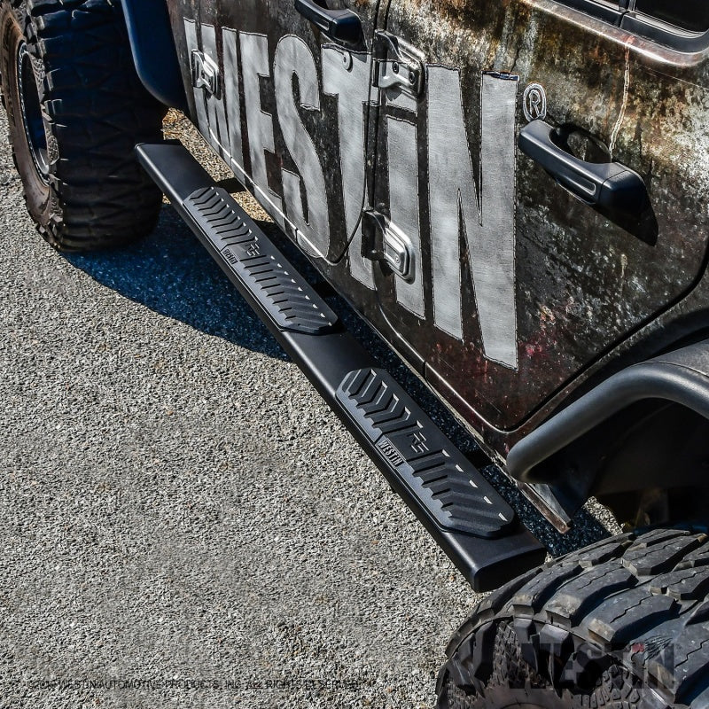 Westin 18-22 Jeep Wrangler JLU 4dr R5 Nerf Step Bars - Tex. Blk - Mammoth Racing -