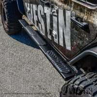 Westin 18-22 Jeep Wrangler JLU 4dr R5 Nerf Step Bars - Tex. Blk - Mammoth Racing -