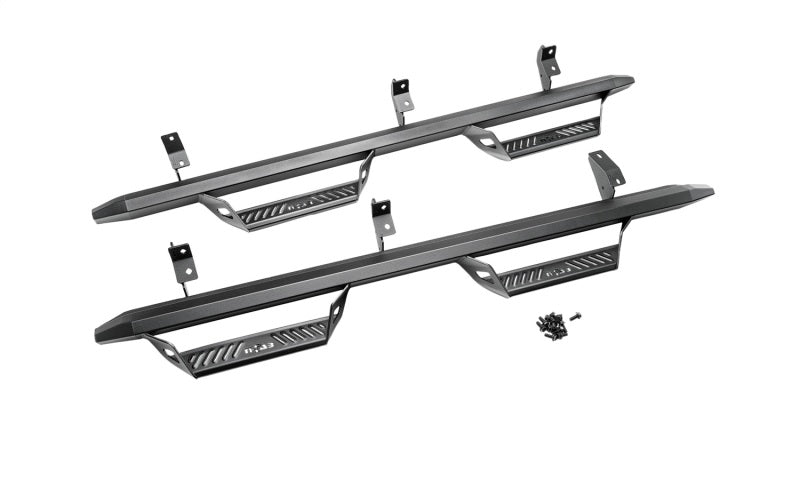 N-Fab Predator Pro Step System 2021 Ford Bronco 4 Door - Tex. Black - Mammoth Racing -