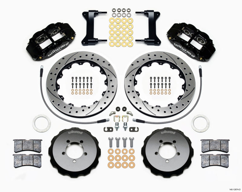 Wilwood Narrow Superlite 6R Front Hat Kit 13.06in Drilled 1999-2012 Subaru WRX w/Lines - Mammoth Racing -