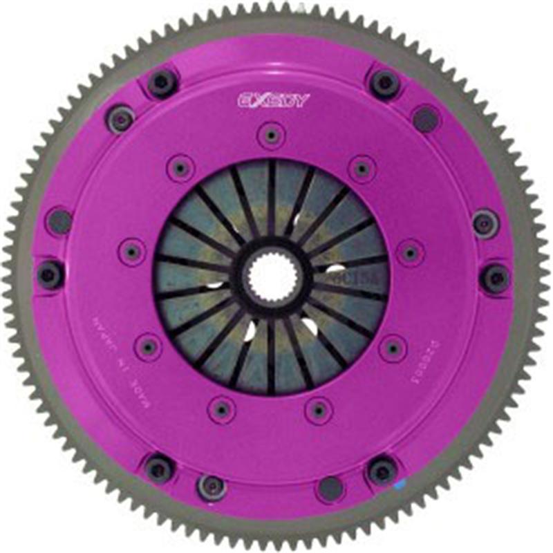 Exedy 2004-2006 Scion Xa L4 Hyper Single Carbon-R Clutch Rigid Center Disc Push Type Cover - Mammoth Racing -