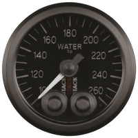 Autometer Stack Pro Control 52mm 100-260 deg F Water Temp Gauge - Black (1/8in Nptf Male) - My Store