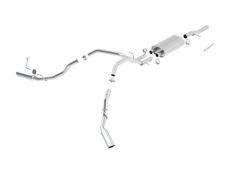 Borla 09-12 Chevrolet Silverado / 09-12 GMC Sierra 1500 WT/SLE/LT 4.8L/5.3L/6.0L SS Catback Exhaust - Mammoth Racing -