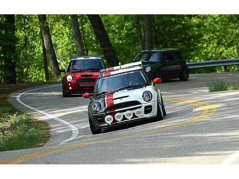 Spyder Mini Cooper 02-06 Projector Headlights DRL Black High H1 Low H1 PRO-YD-MC02-DRL-BK - Mammoth Racing -