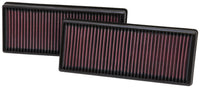 K&N Replacement Air Filter 12.563in O/S Length x 5.25in O/S Width x 1.625in H (Inc 2 Filters) - Mammoth Racing -