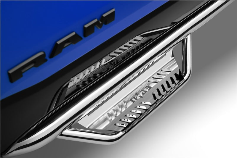 N-Fab Podium SS 19-20 Dodge RAM 1500 Crew Cab - Cab Length - Polished Stainless - 3in - Mammoth Racing -